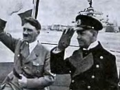 Гитлер осматривает "наследство" - убогий флот времен Первой мировой